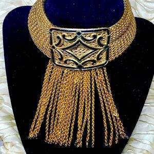 Sandor Co. Estate Signed Luxury GoldTone Necklace